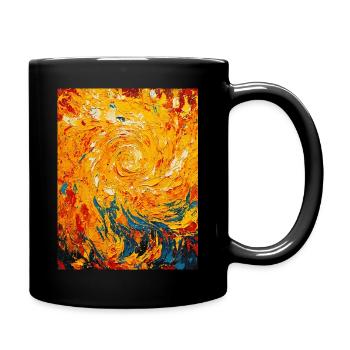 Swirling Fire - Full Colour Mug - black - Right