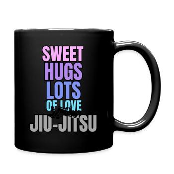 sweet hugs jiujitsu - Mug uni - noir - Droite