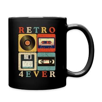 Retro 4Ever – Vintage Media Nostalgia - Full Colour Mug - black - Right