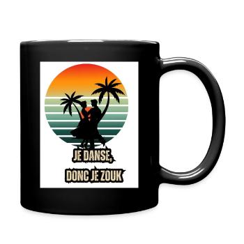Je dance donc Je zouk - Full Colour Mug - black - Right