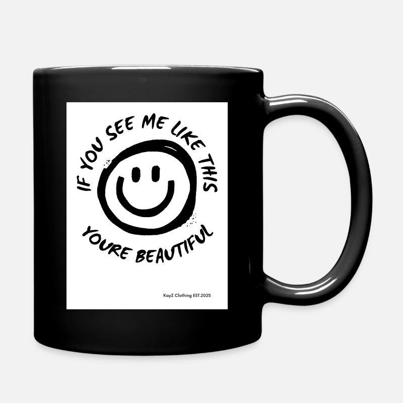 Vous êtes belle - Mug uni - noir