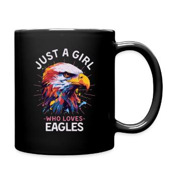 Colorful Bald Eagle Eagle Paint Splash - Full Colour Mug - black - Right