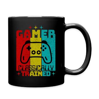 25 Years of Being A Gamer - Tasse einfarbig - Schwarz - Rechts