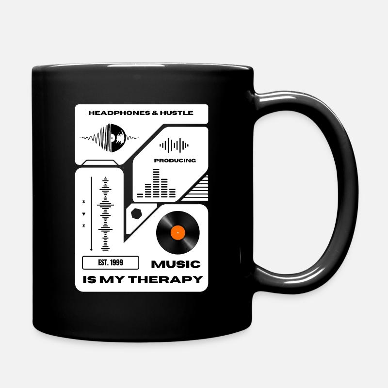 La musique est ma thérapie - Mug uni - noir