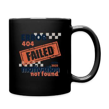 motivation error - Tasse einfarbig - Schwarz - Rechts