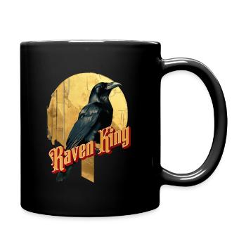 Elegant Raven King - Full Colour Mug - black - Right
