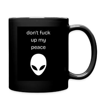 FCK OFF - Tasse einfarbig - Schwarz - Rechts