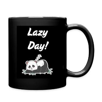 Lazy Day - Tasse einfarbig - Schwarz - Rechts
