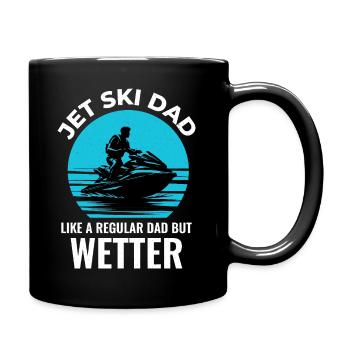 Jet Skiing for Fun-Loving Dads - Full Colour Mug - black - Right