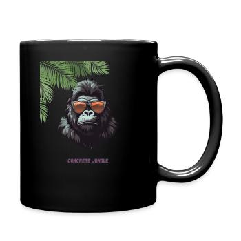 “Concrete Jungle“ Streetwear - Tasse einfarbig - Schwarz - Rechts