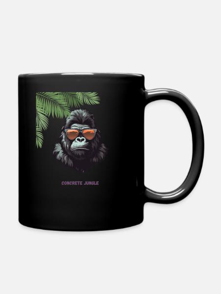 “Concrete Jungle“ Streetwear - Tasse einfarbig - Schwarz
