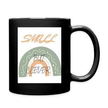small but clever kids T-shirt - Full Colour Mug - black - Right