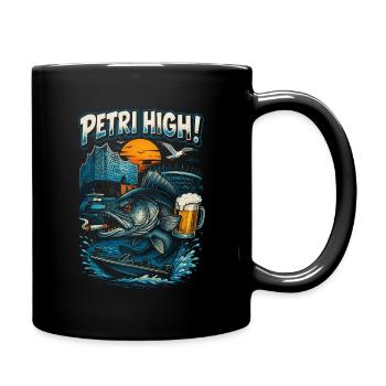 Lycée Petri ! Pêche à Hambourg ! - Mug uni - noir - Droite