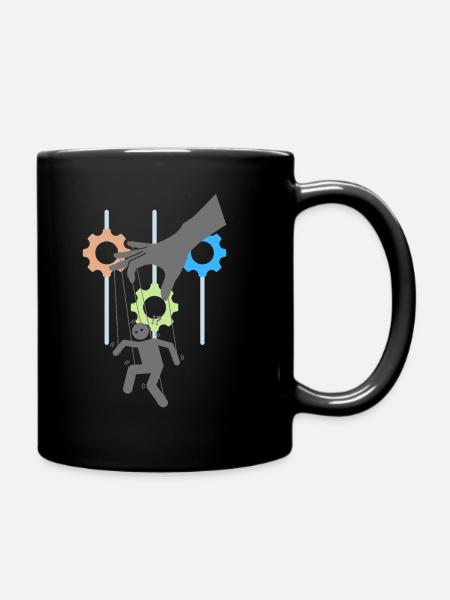 Marionette - Tasse einfarbig - Schwarz