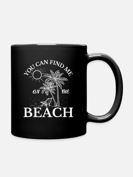 Des vacances à la mer - Mug uni - noir