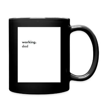 Working.dad - Tasse einfarbig - Schwarz - Rechts