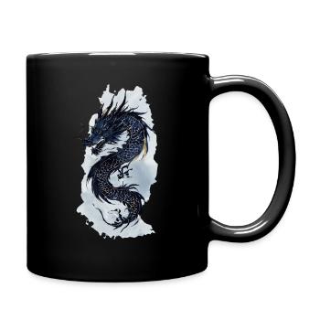 Cadeau de la mythologie de la Chine du dragon - Mug uni - noir - Droite