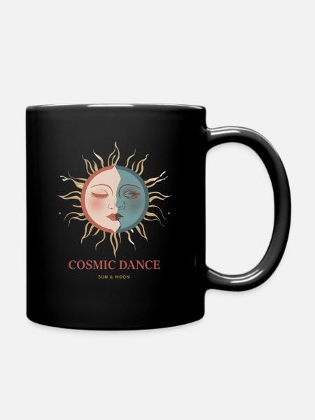 Cosmic Dance Spirituell Geschenk - Tasse einfarbig - Schwarz