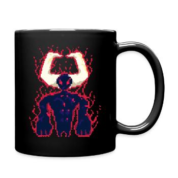 Pixel deamon - Full Colour Mug - black - Right