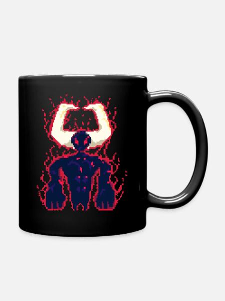 Pixel-Deamon - Tasse einfarbig - Schwarz