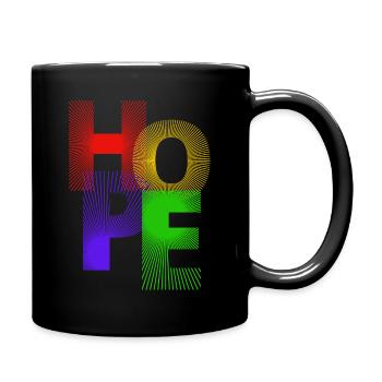 Hope - Tasse einfarbig - Schwarz - Rechts
