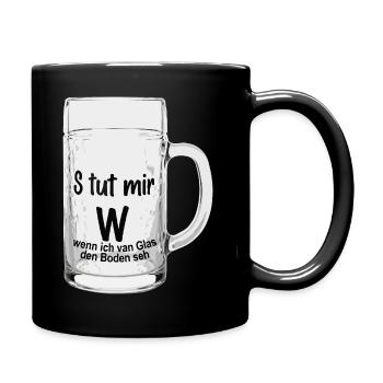 Es tut mir weh Cuir de verre - Mug uni - noir - Droite