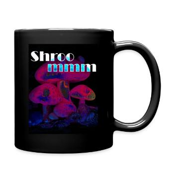 Neon-Waldbewohner - Pilze - Tasse einfarbig - Schwarz - Rechts