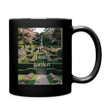 Der rosa Garten - Tasse einfarbig - Schwarz - Rechts