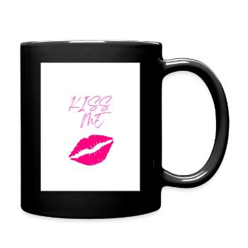 Kiss M e - Mug uni - noir - Droite
