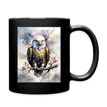 Bald Eagle - Full Colour Mug - black - Right