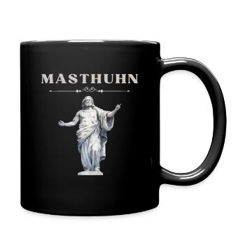 Masthuhn Bodybuilding Meme‑Statue Satire T‑Shirt - Tasse einfarbig - Schwarz - Rechts