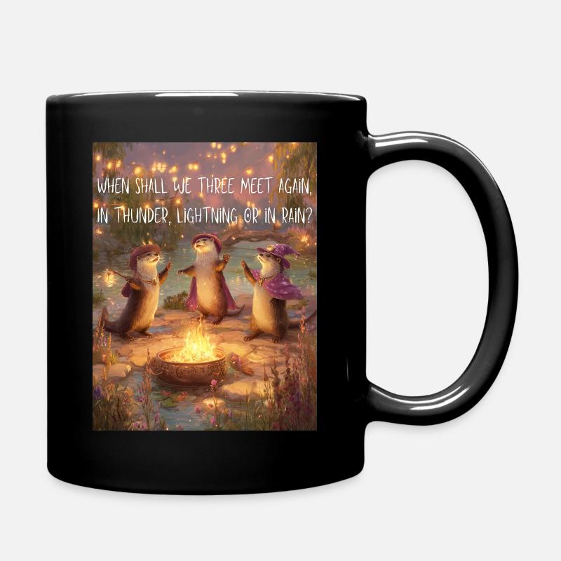 Quand nous reverrons-nous tous les trois ? - Mug uni - noir