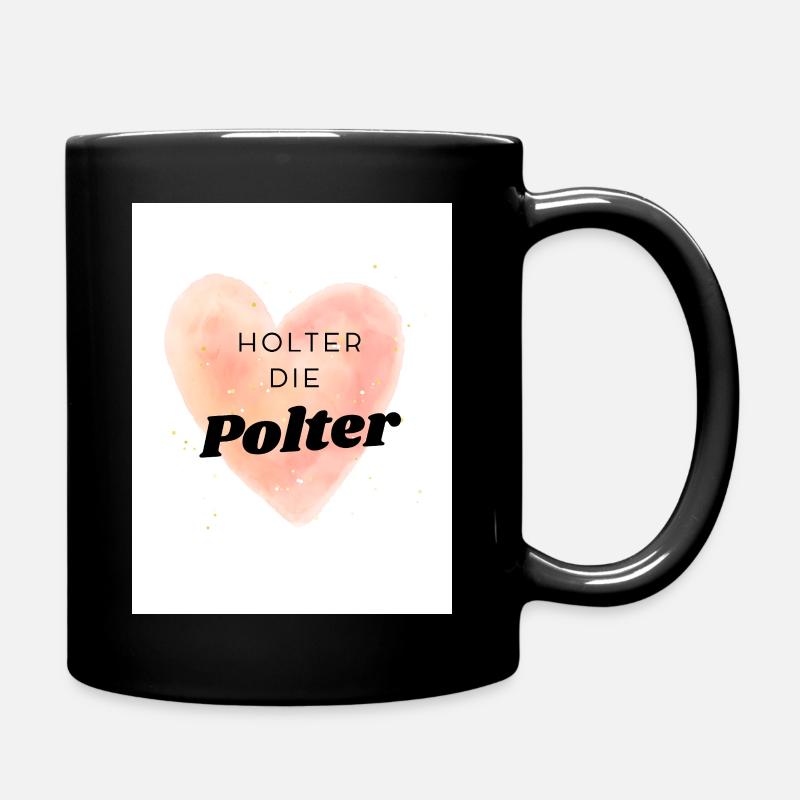 Poltern  - Tasse einfarbig - Schwarz