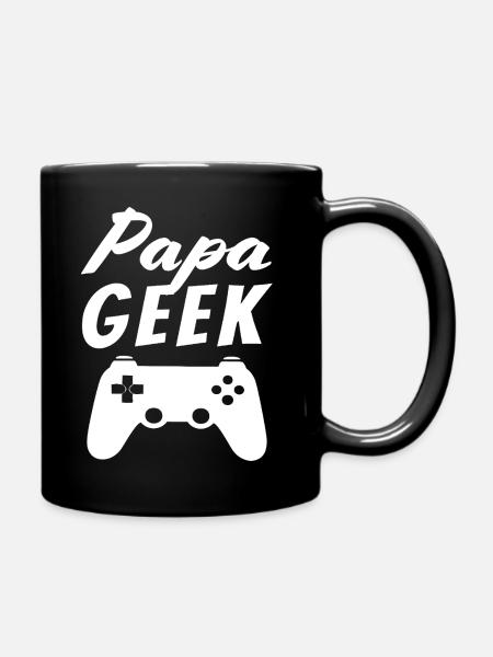 Geek Dad - Full Colour Mug - black