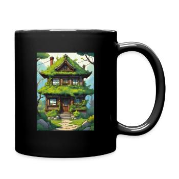 Japanese House Stylized Artwork - Full Colour Mug - black - Right