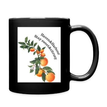 Haven Harbour Orange - Tasse einfarbig - Schwarz - Rechts