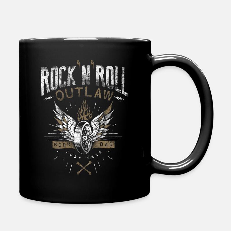 Rock & Roll Outlaw - Tasse einfarbig - Schwarz