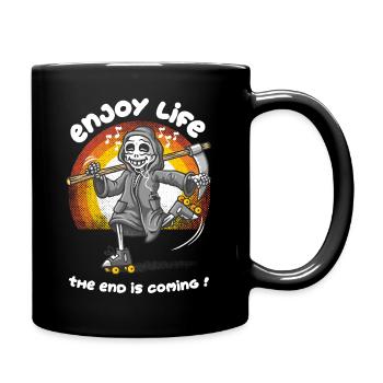 Enjoy life - Full Colour Mug - black - Right