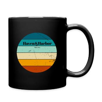 Haven Harbor Vintage - Tasse einfarbig - Schwarz - Rechts