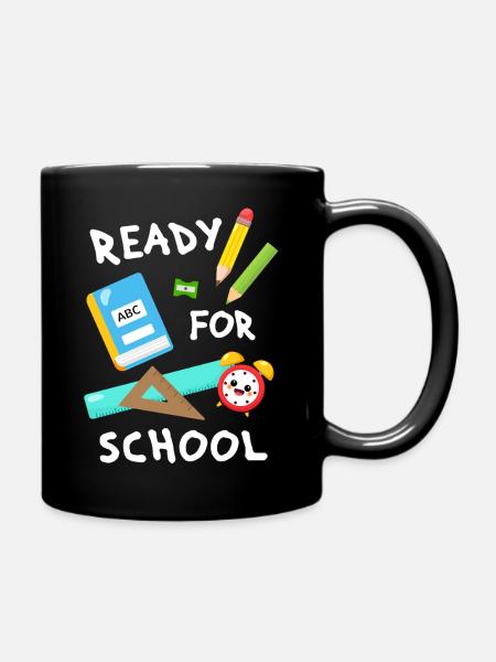 Schulanfang Schulanfänger Einschulung Schulkind - Tasse einfarbig - Schwarz