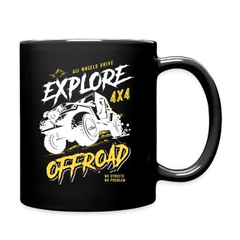 Aventure Tout-terrain Véhicule tout-terrain 4x4 - Mug uni - noir - Droite