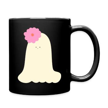 Fantôme d’Halloween ludique - Mug uni - noir - Droite