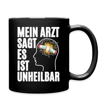 Pyrotechnie dans la tête - Mug uni - noir - Droite