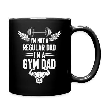 Motivationsdesign für Fitnessstudio-Väter - Tasse einfarbig - Schwarz - Rechts