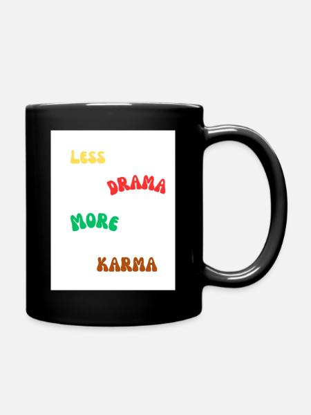 Citation positive sur la vie et le karma - Mug uni - noir