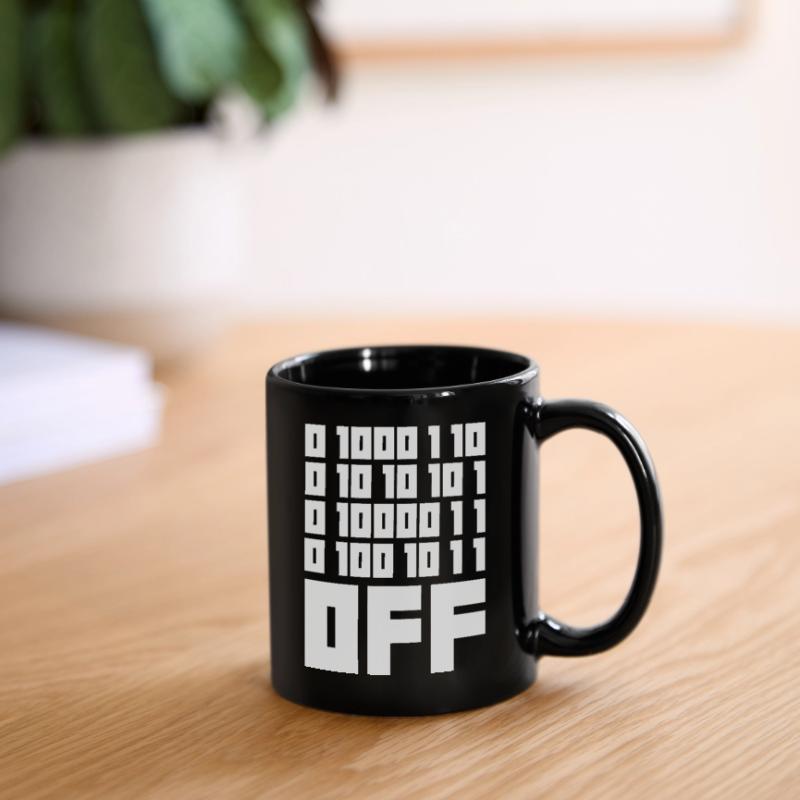 Binary Code F**k OFF – Nerd Humor & Geek Code Full Colour Mug
