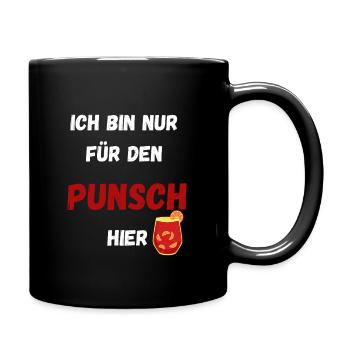 Punch humoristique disant Marché de Noël - Mug uni - noir - Droite