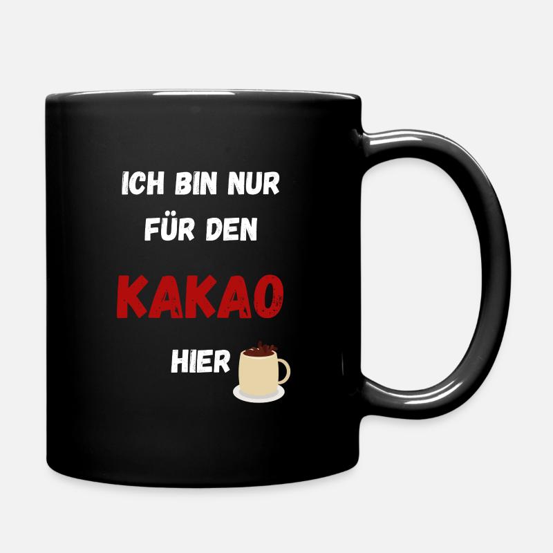 Je ne suis là que pour le cacao. Marché de Noël - Mug uni - noir