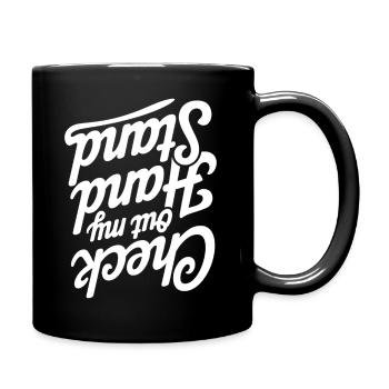 Citation inspirante Typographie Design - Mug uni - noir - Droite