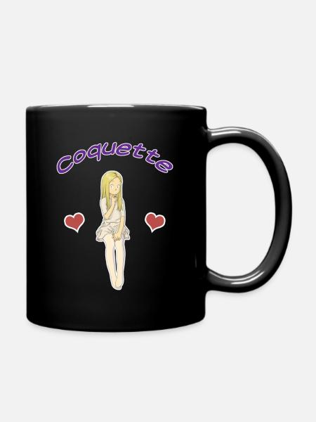Fillette coquette - Mug uni - noir